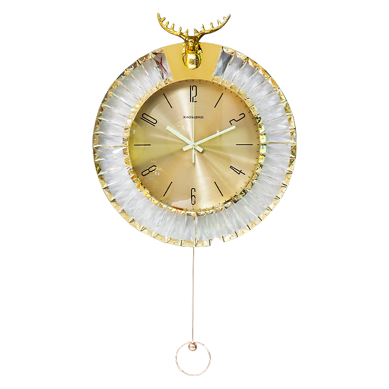 Lighting Home Decor Wall Clocks - İskandinav tarzı lüks duvar saati oturma