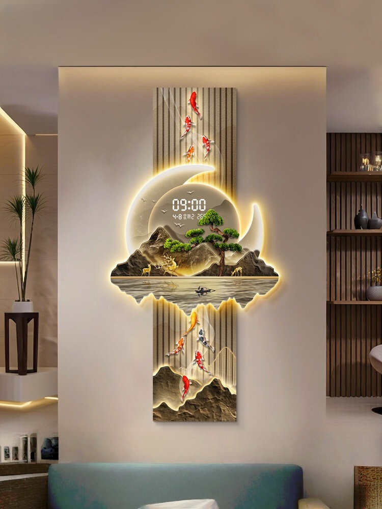 Lighting Home Decor Wall Clocks - Tasarım Lüks Duvar Saatleri Oturma Odası