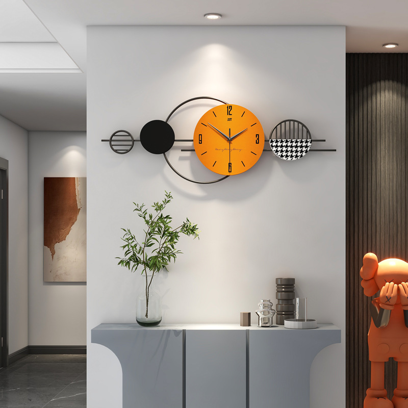 Lighting Home Decor Wall Clocks - Moda Hafif Lüks Saatler Oturma Odası