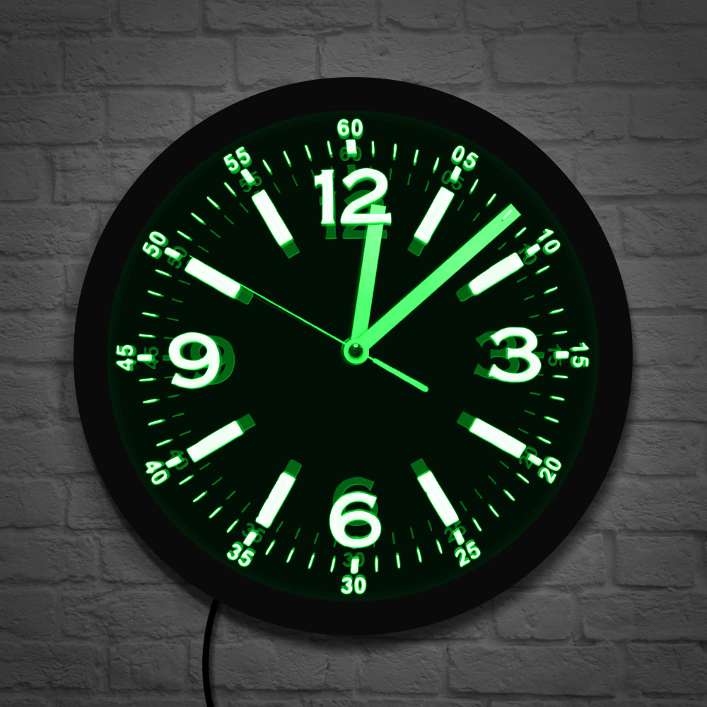 Lighting Home Decor Wall Clocks - Modern tasarım LED Neon işık duvar