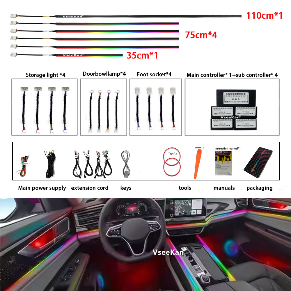 Lighting Bolt Decor - 18'i 1 Arada LED Senfoni Ortam