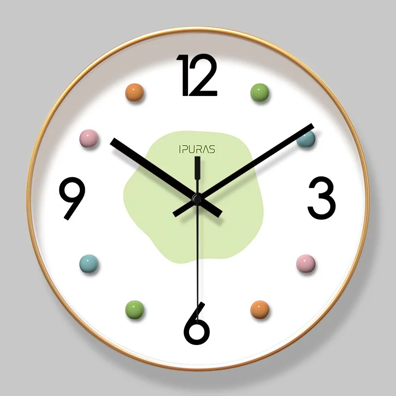 Lighting Home Decor Wall Clocks - 2026 Yeni Hafif Lüks İskandinav Duvar