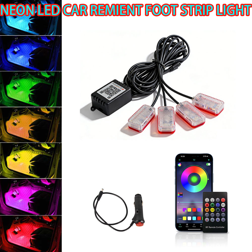 Lighting Bolt Decor - RGB Neon LED Ayak Lambası, Araç