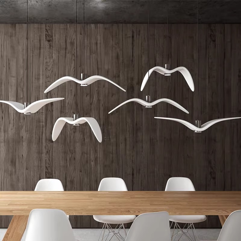 Lighting Decor Store - İskandinav Uçan Kuş Reçine Lambası Yaratıcı