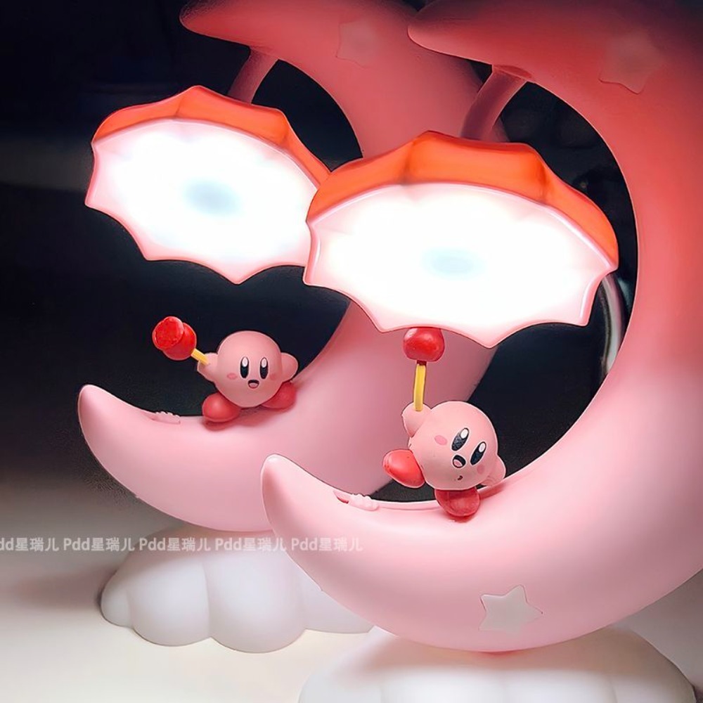 Lighting Room Decor Items - Sevimli Kirby Ay Gece Lambası, Kawaii