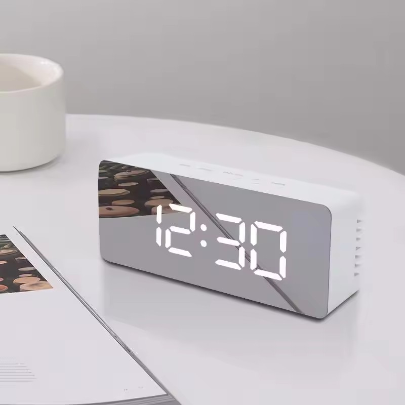 Lighting Home Decor Wall Clocks - 1 Adet Beyaz Dijital Saat LED