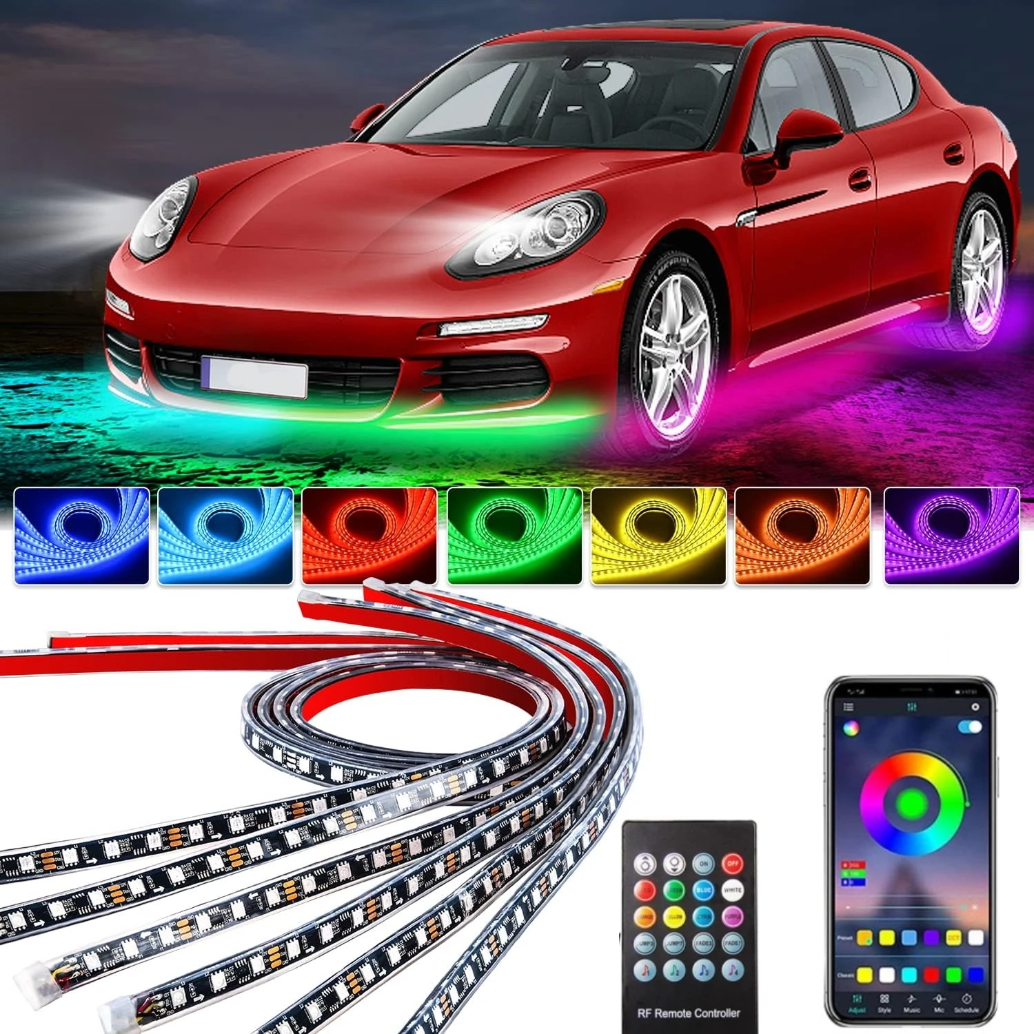 Lighting Bolt Decor - Araba Underglow Neon işık esnek LED