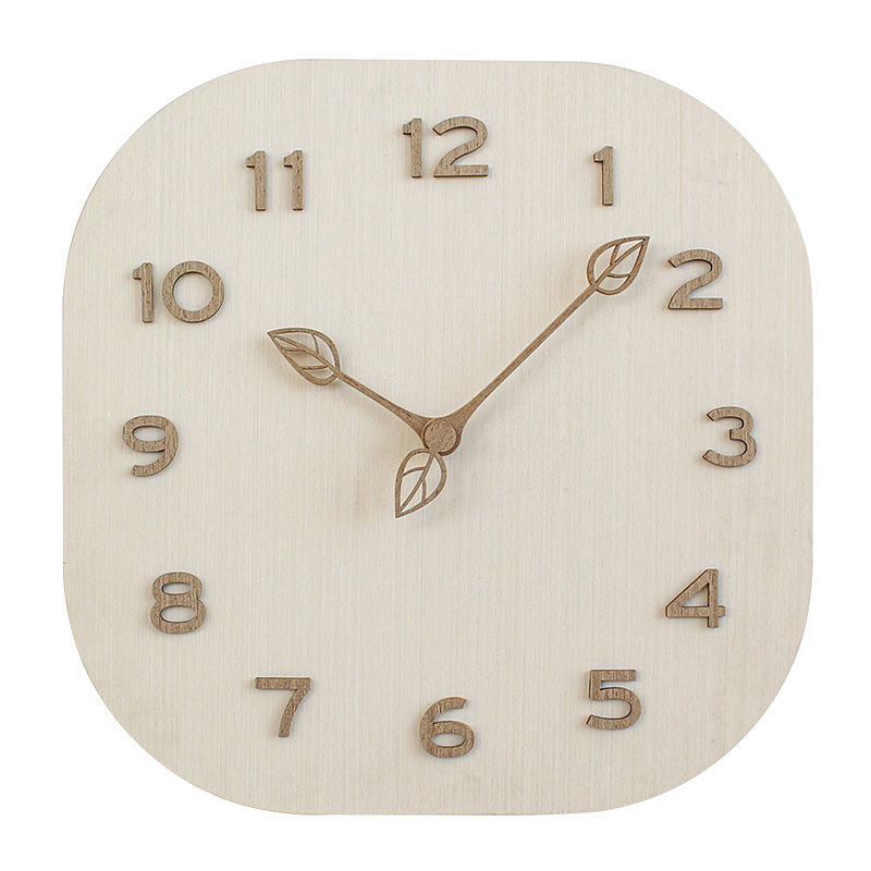 Lighting Home Decor Wall Clocks - Modern Kişilik Duvar Saati Basit Kare