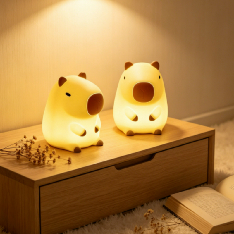 Lighting Room Decor Items - Sevimli Evcil Hayvan Kapibara Gece Lambası