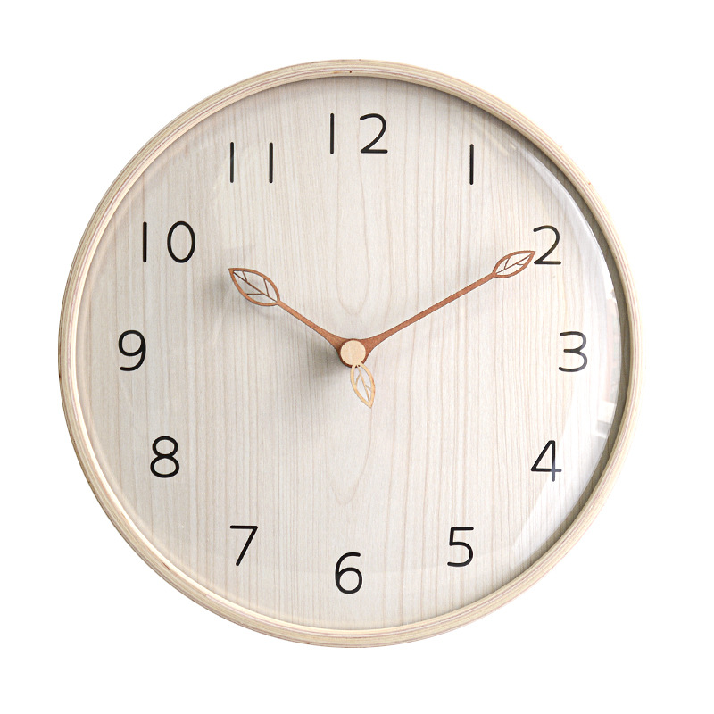 Lighting Home Decor Wall Clocks - İskandinav Tarzı Hafif Ahşap Duvar Saati