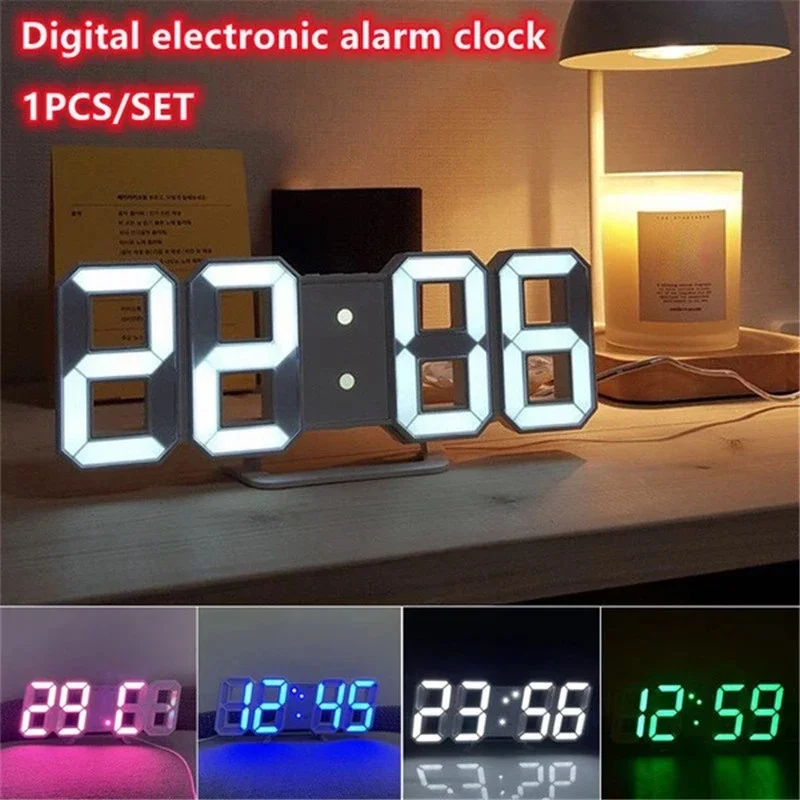 Dekorasyon yatak odası için 3D - Lighting Home Decor Wall Clocks incelemesi ve fiyatı