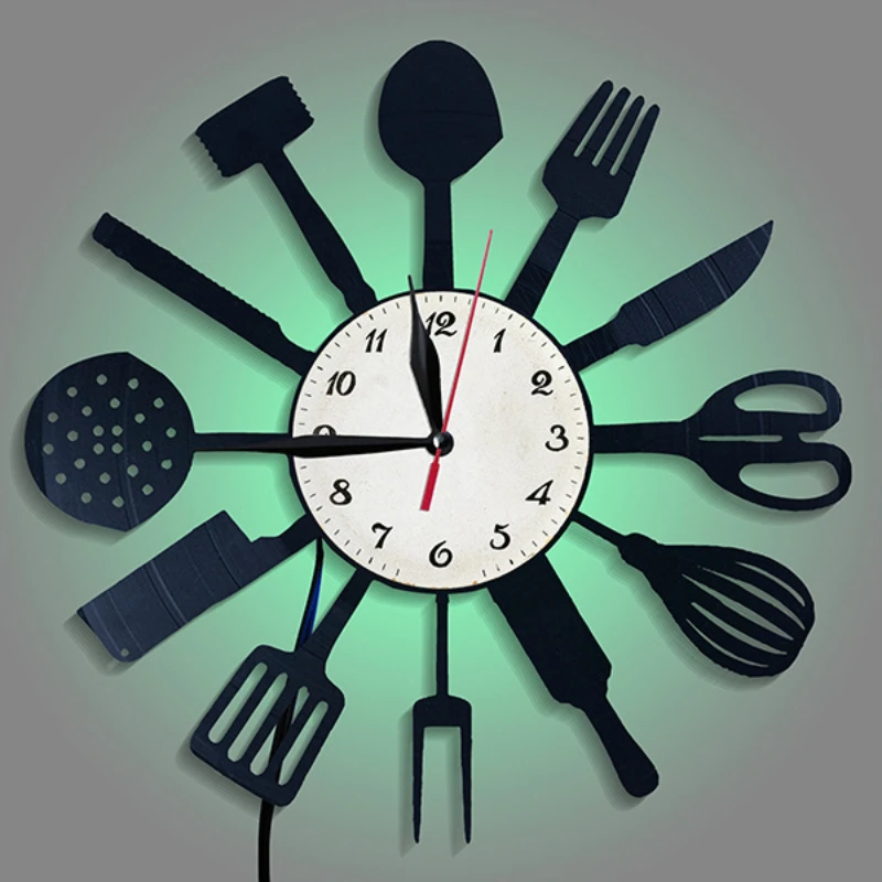Mutfak Dekoratif Sofra Vinil K - Lighting Home Decor Wall Clocks incelemesi ve fiyatı