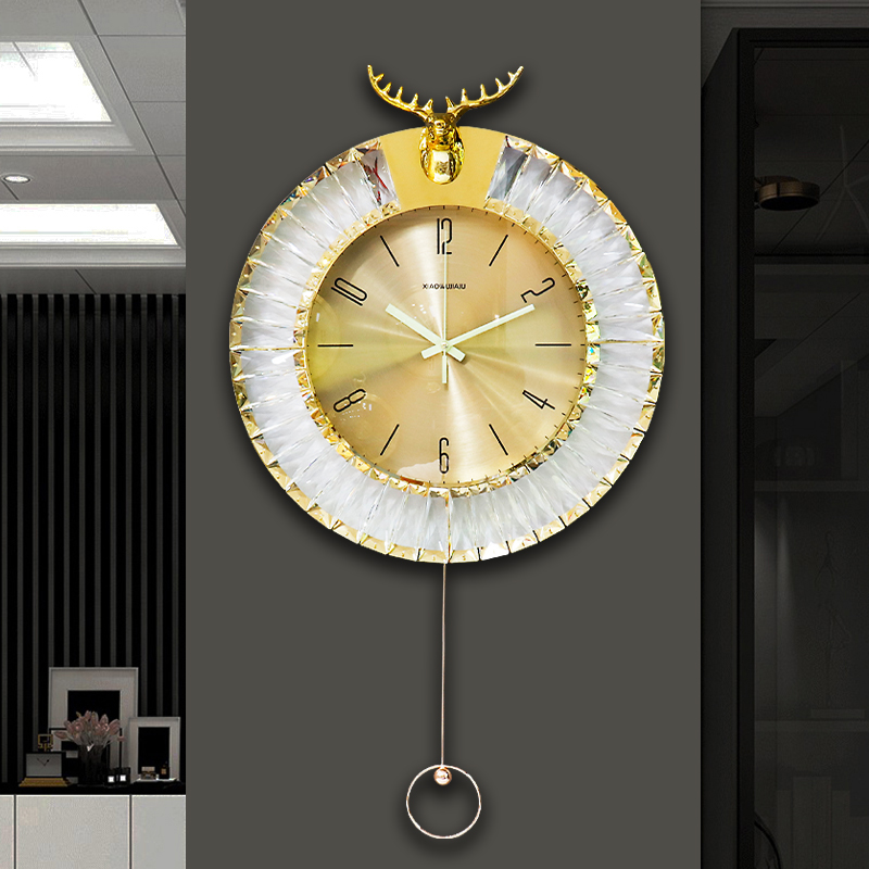 İskandinav tarzı lüks duvar sa - Lighting Home Decor Wall Clocks incelemesi ve fiyatı