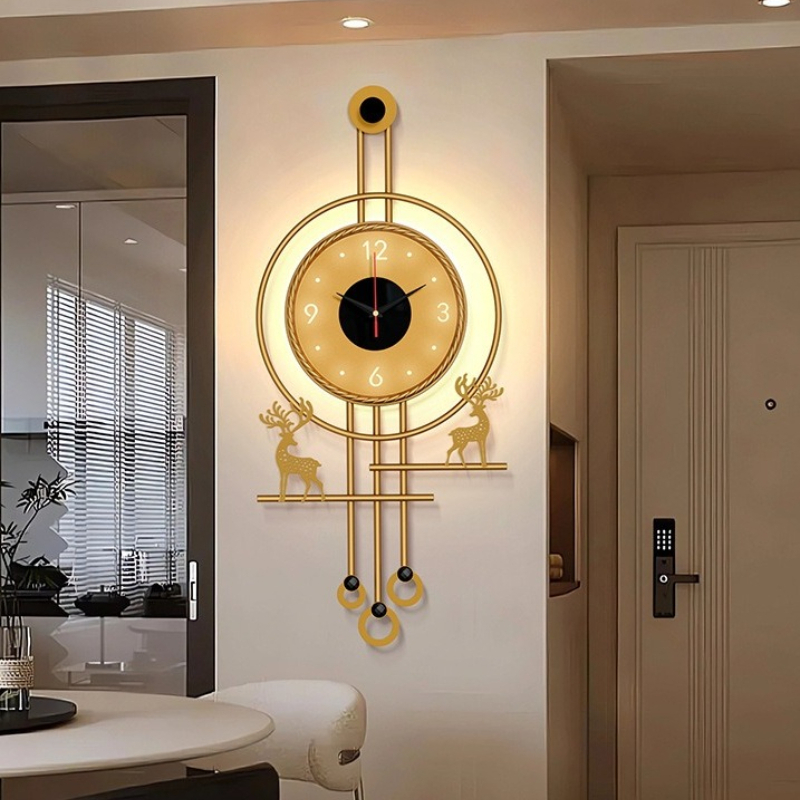Modern TV Arka Plan Duvarı Ses - Lighting Home Decor Wall Clocks incelemesi ve fiyatı