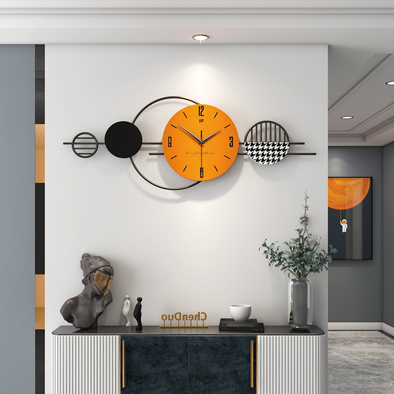Moda Hafif Lüks Saatler Oturma - Lighting Home Decor Wall Clocks incelemesi ve fiyatı
