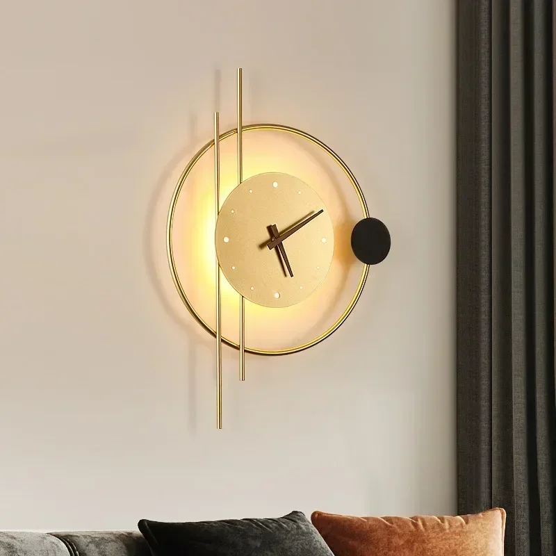 Modern LED Duvar Lambası Saat  - Lighting Home Decor Wall Clocks incelemesi ve fiyatı