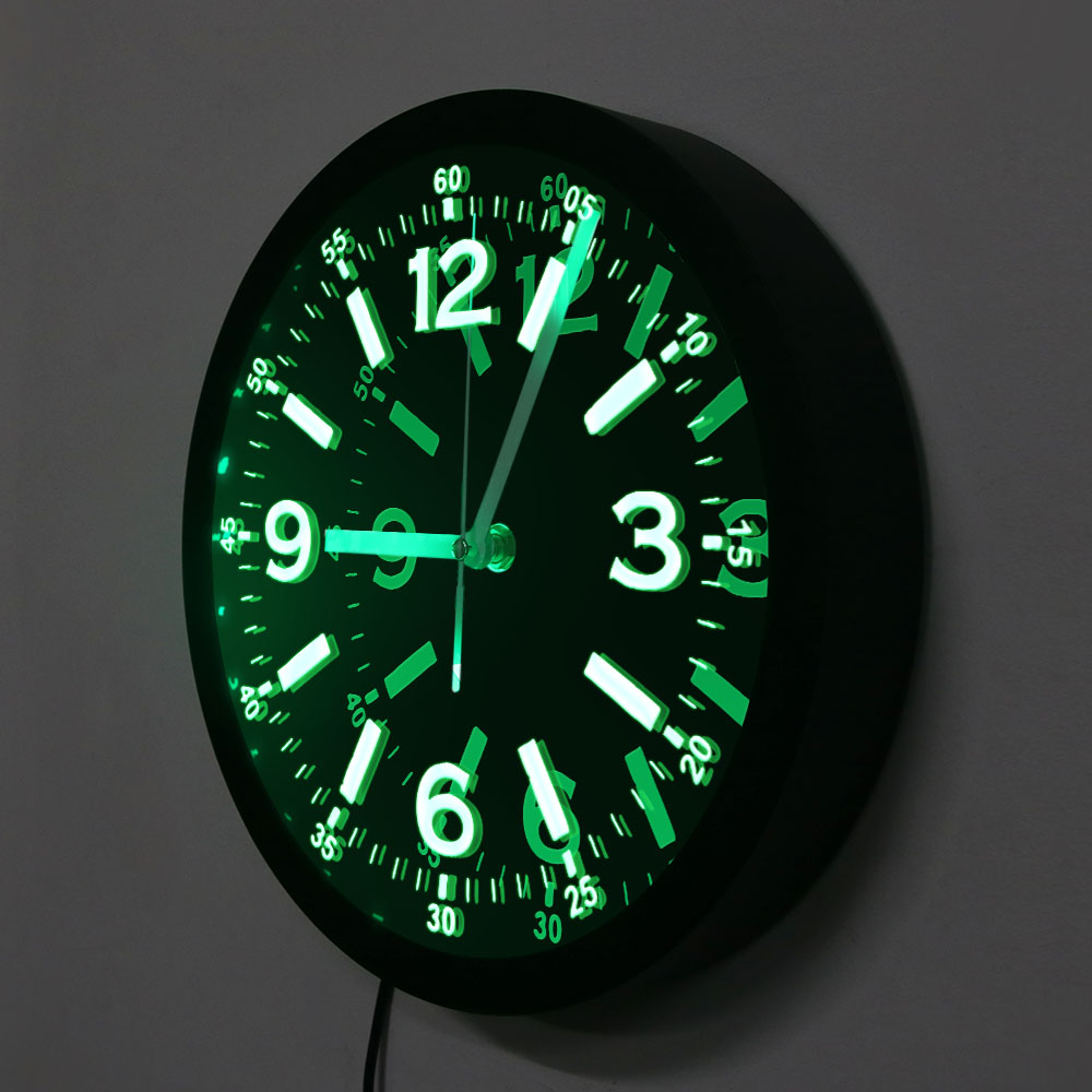 Modern tasarım LED Neon işık d - Lighting Home Decor Wall Clocks incelemesi ve fiyatı