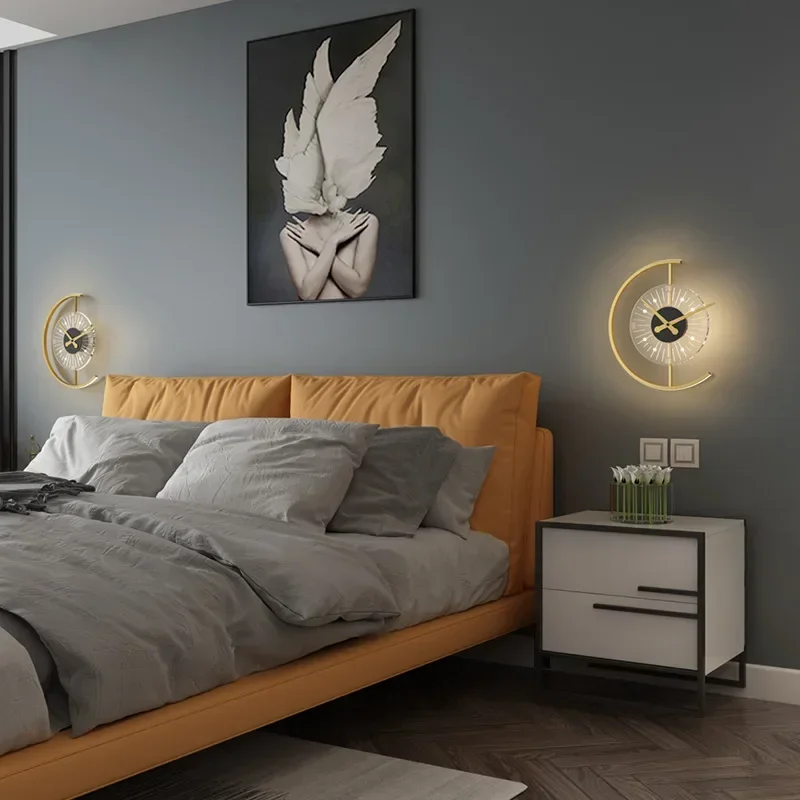 Modern LED Duvar Lambası Saat  - Lighting Home Decor Wall Clocks incelemesi ve fiyatı