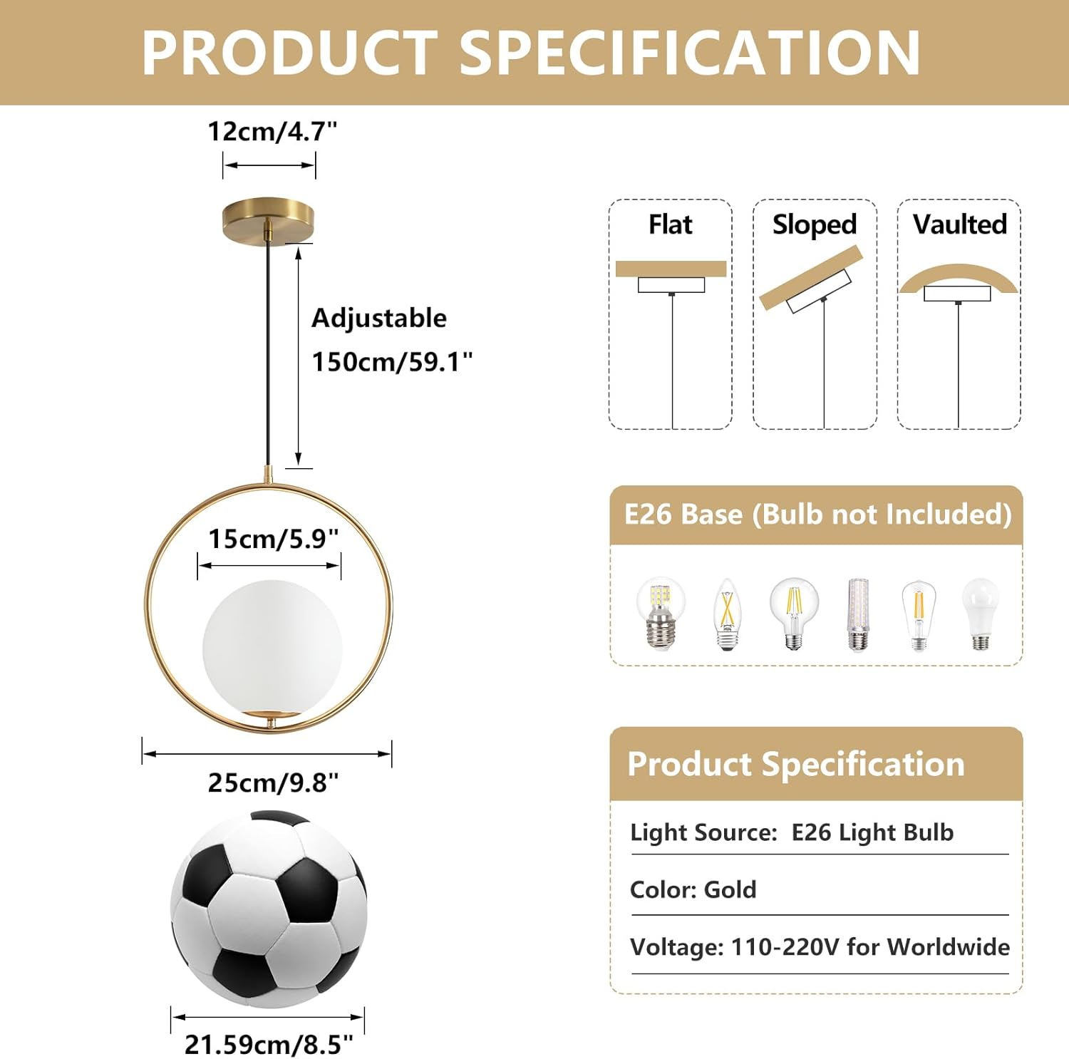 Altın PVC Abajur Sarkıt Lambal - Lighting Decor Store incelemesi ve fiyatı