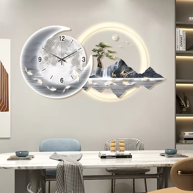 Moda lüks saat duvar çin tarzı - Lighting Home Decor Wall Clocks incelemesi ve fiyatı