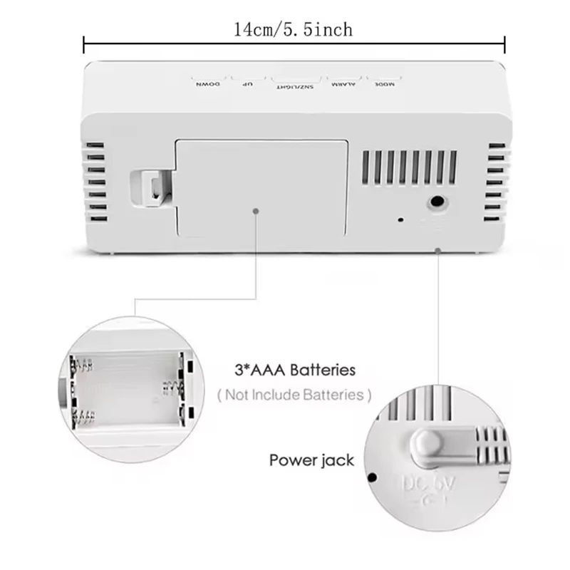 1 Adet Beyaz Dijital Saat LED  - Lighting Home Decor Wall Clocks incelemesi ve fiyatı