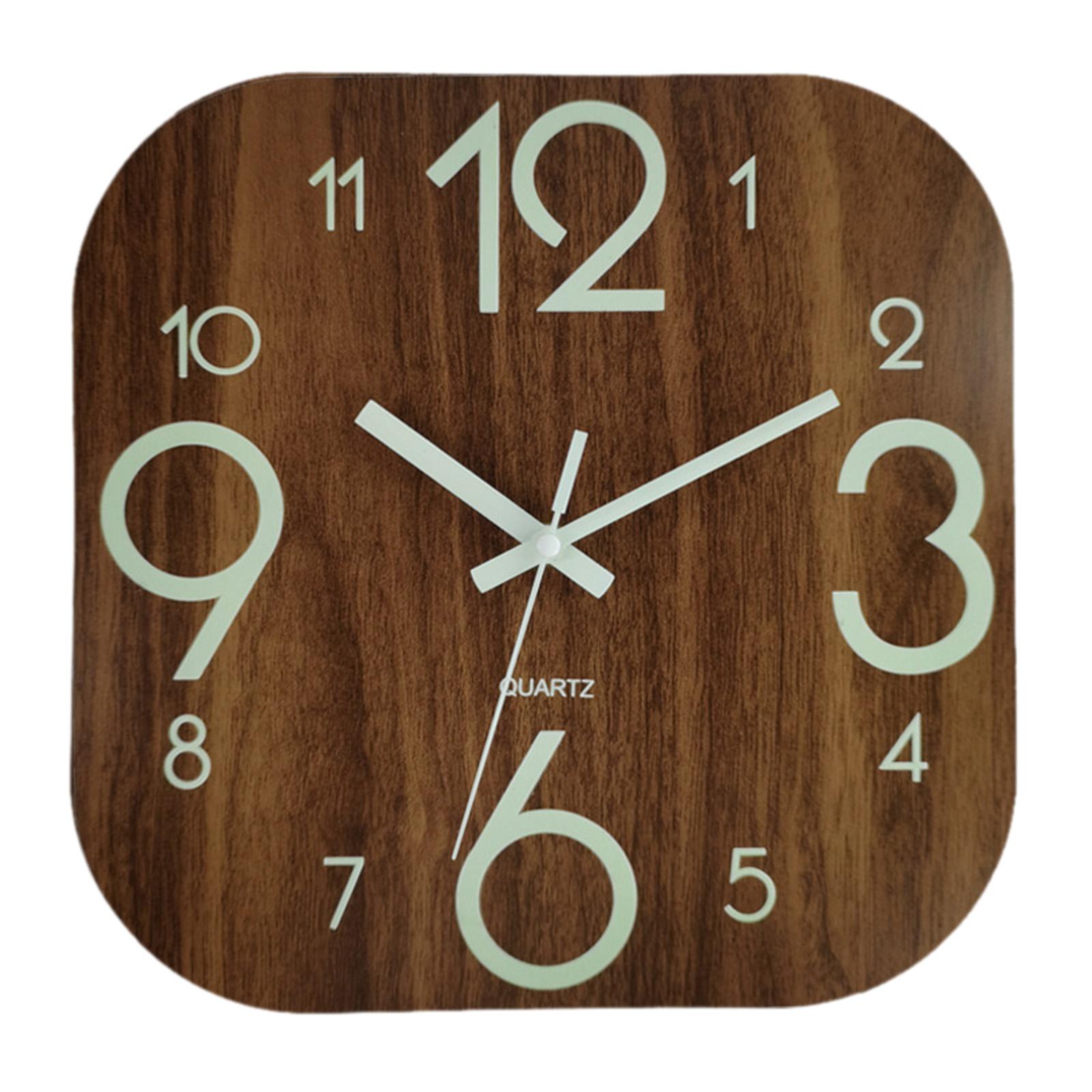 30cm Kare Duvar Saati, Aydınlı - Lighting Home Decor Wall Clocks incelemesi ve fiyatı
