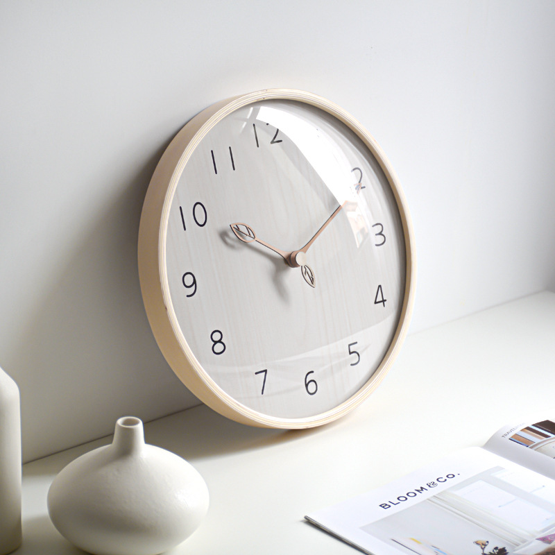 İskandinav Tarzı Hafif Ahşap D - Lighting Home Decor Wall Clocks incelemesi ve fiyatı